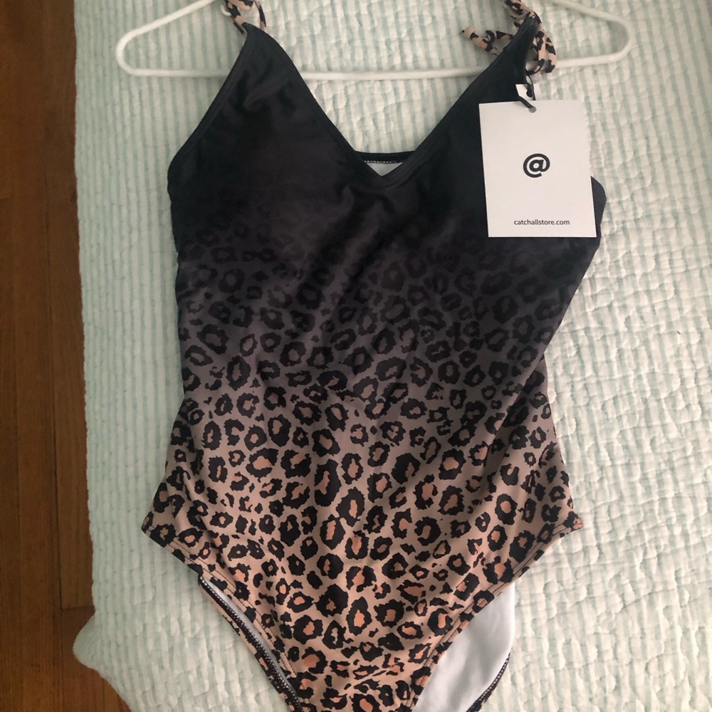Bathing suit leopard print new